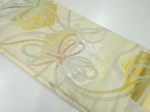 アンティーク 亀甲に組紐模様織出し袋帯(材料)